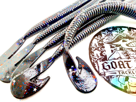 ASSAULT WORM 070 : BLACK PATRIOT - RED WHITE N BLUE