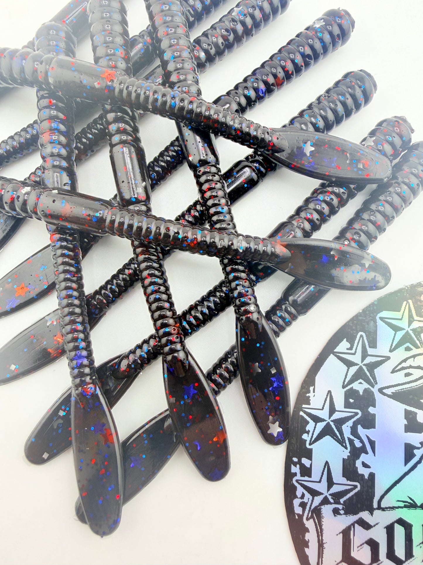 MC WORM 040 : BLACK PATRIOT - RED WHITE N BLUE