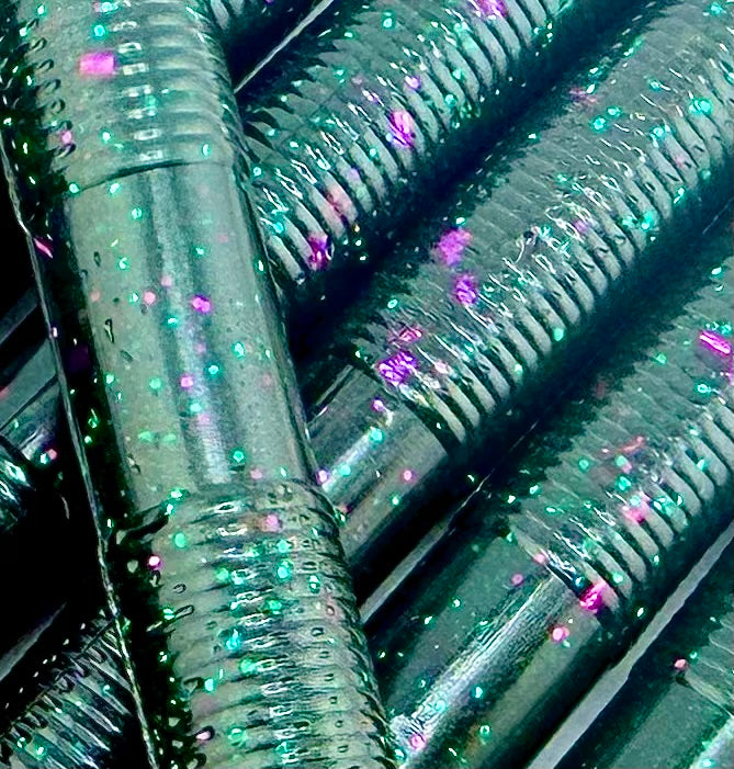 Dark Mellon Base with Green and Purple flake